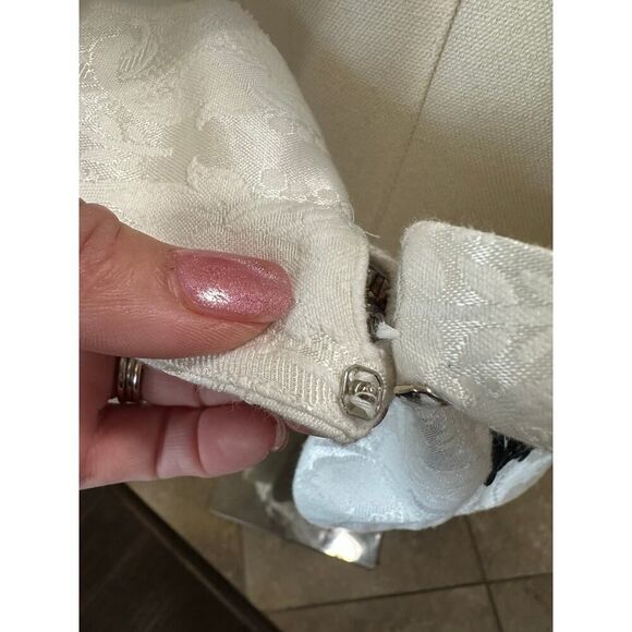 Nah Nah Collections by Jonathan Tait VTG 80’s Brocade Lace Trim Blazer Size 12 - Picture 13 of 16